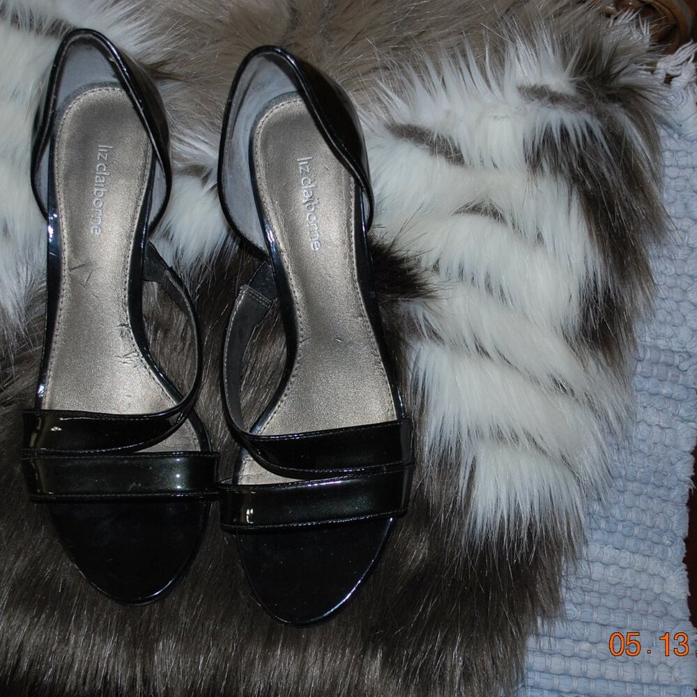 Liz Claiborne Black Patent Heels